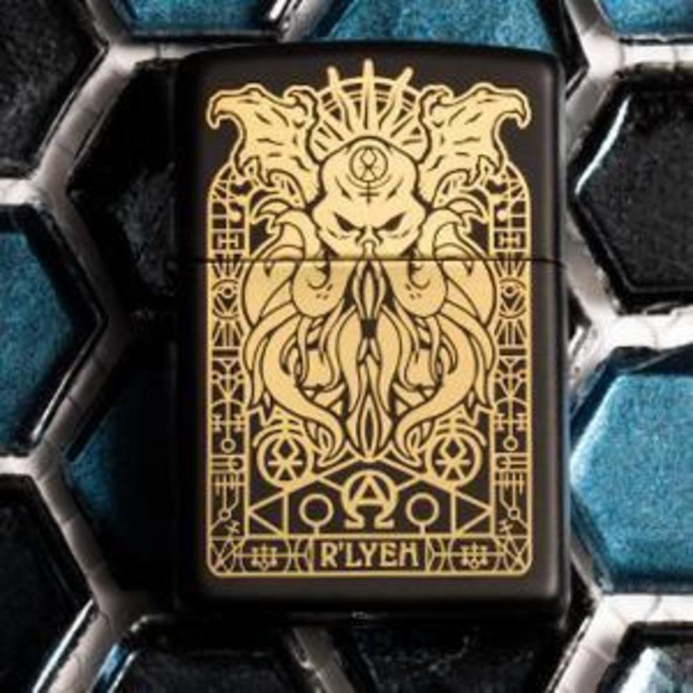 Monster Design Black Matte Zippo® Lighter