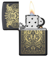 Monster Design Black Matte Zippo® Lighter by Zippo