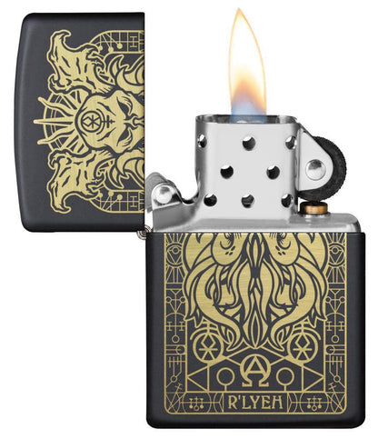 Monster Design Black Matte Zippo® Lighter