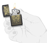 Monster Design Black Matte Zippo® Lighter by Zippo