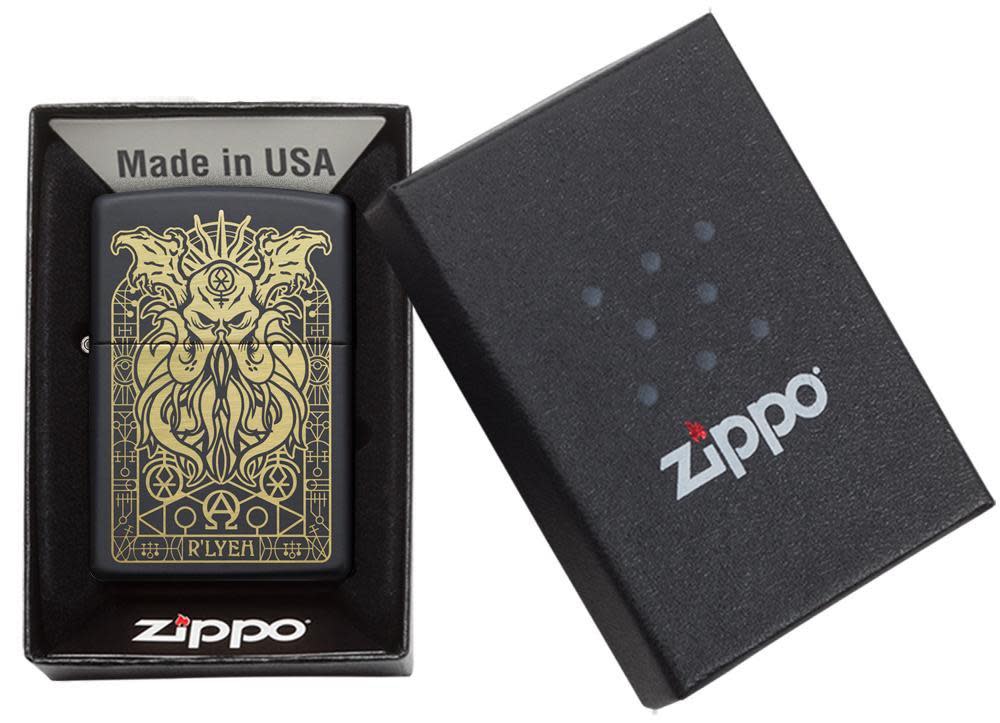 Monster Design Black Matte Zippo® Lighter