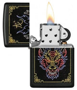 Zippo Neon Dragon Design Windproof Lighter (Model 49396) by Zippo