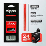 Zippo Replacement Wicks Countertop Display – Pack of 24 (Genuine Zippo) by Zippo