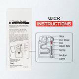 Zippo Replacement Wicks Countertop Display – Pack of 24 (Genuine Zippo) by Zippo