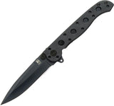 CRKT M16 Black Zytel Tactical Knife With 3.125 Inch AUS 8 Spear Point Blade And EDC Clip by CRKT