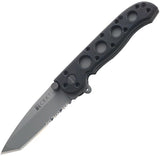 CRKT M16 Zytel AutoLAWKS Tactical Folding Knife Partially Serrated Bead Blast AUS8 Tanto For EDC Enthusiasts by CRKT