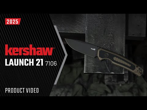 Kershaw Auto Launch 21 Damascus Drop Point Knife Auto Opening For EDC Enthusiasts