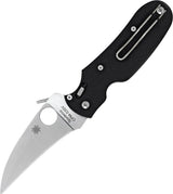 Spyderco PKal Folder Knife CPM S30V Black G10 Wave Opening High Performance For EDC Enthusiasts by Spyderco