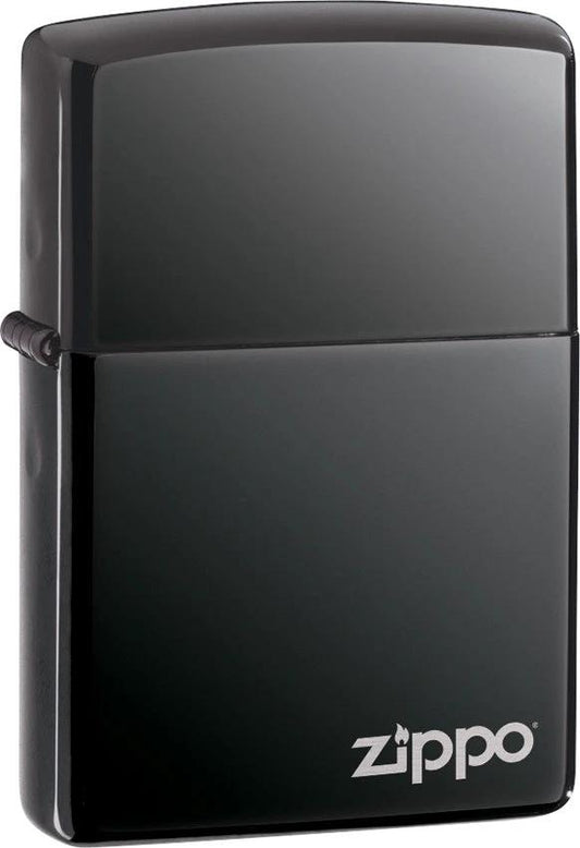 Zippo Black Ice Logo Lighter 150ZL Windproof With Lifetime Guarantee For Collectors by Zippo