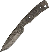Alabama Damascus Steel Damascus Knife Blade ADS046 DKG One Piece Full Tang 3in Blade For Knife Makers by Alabama Damascus Steel