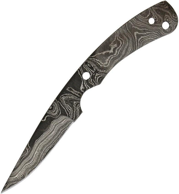 Alabama Premium Damascus Knife Blade ADS056 DKG One Piece Full Tang Lanyard Hole For Knife Makers by Alabama Damascus Steel