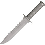 Aitor Jungle King I 16015 Survival Knife For Outdoorsmen With Compass In Cap Sawback Lashing Holes Green Nylon Handle by Aitor