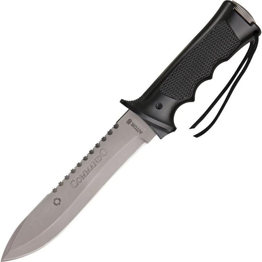 Aitor Commando 16020 Survival Knife With Compass Cap And In Handle Kit 12 3 8in Overall Sawback For Outdoorsmen by Aitor