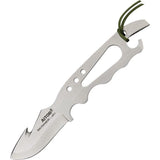 Aitor Skeletal Skinner Knife 7in One Piece Stainless Guthook With Thumb Ridge And Bottle Opener For Outdoor Hunters by Aitor