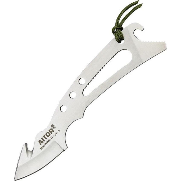 Aitor JKII Skeletal Skinner Knife Gut Hook One Piece Stainless Steel For Hunters by Aitor