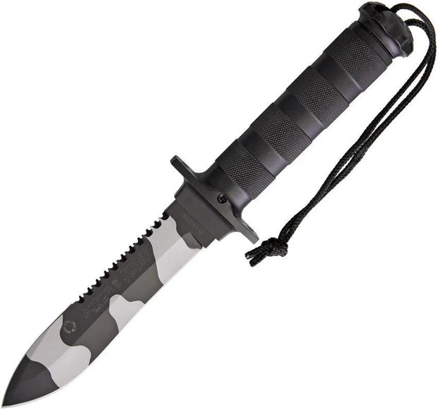 Aitor Jungle King II Survival Knife With Compass Sawback Camouflage Finish For Outdoor Enthusiasts by Aitor