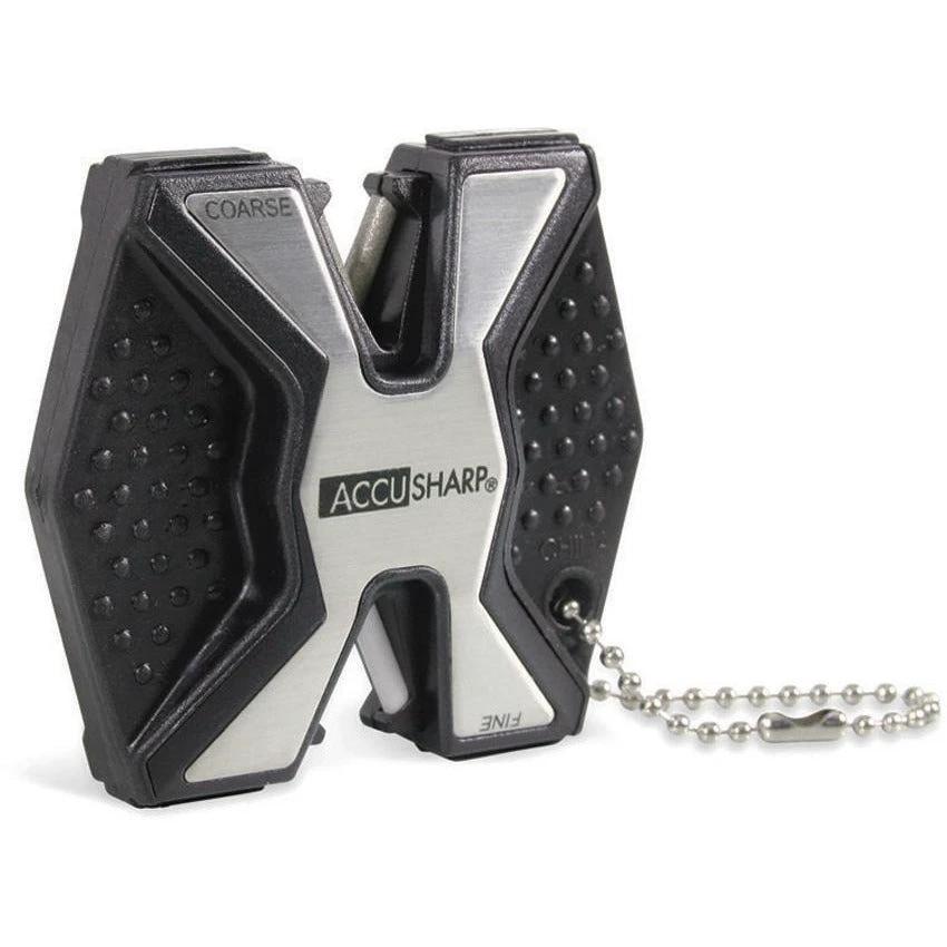 AccuSharp AS017C Diamond 2 Step Knife Sharpener With Coarse Diamond Rods And Fine Ceramic Rods For Fast Sharpening by AccuSharp