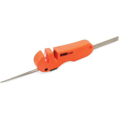 AccuSharp 028C Four-In-One Knife And Tool Sharpener With Multiple Surfaces For Straight Edges Serrations And Hooks by AccuSharp