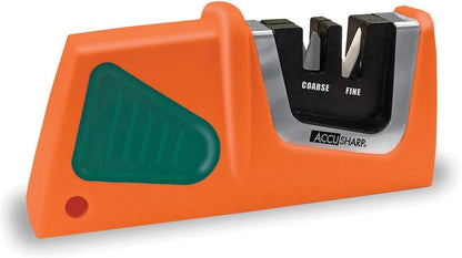 AccuSharp Compact Pull Through Knife Sharpener 081C With Diamond Honed Tungsten Carbide Blades For Sharp Edges by AccuSharp