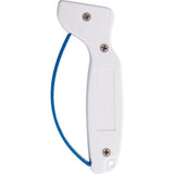 AccuSharp 1D Knife And Tool Sharpener White Handle For Kitchen Knives Serrated Blades Axes And Garden Tools by AccuSharp