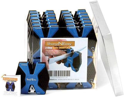 SharpNEasy 2 Step Knife Sharpener Display Pack 334CD For Quick Edge Maintenance In Home by AccuSharp