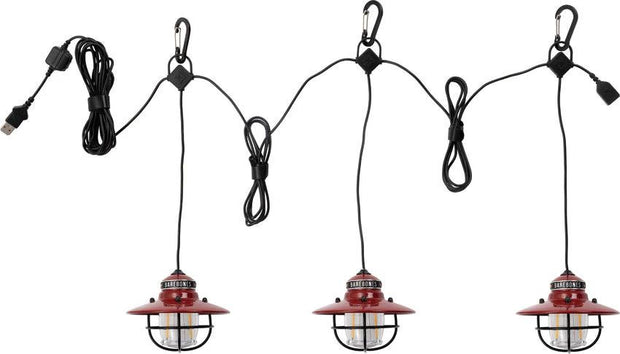 Barebones Living Edison String Lights Red LIV-267 by Barebones Living
