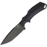 Bastinelli Creations R.E.D. V2 Fixed Blade RED FIXED V2 PVD SERRATIONS by Bastinelli Creations