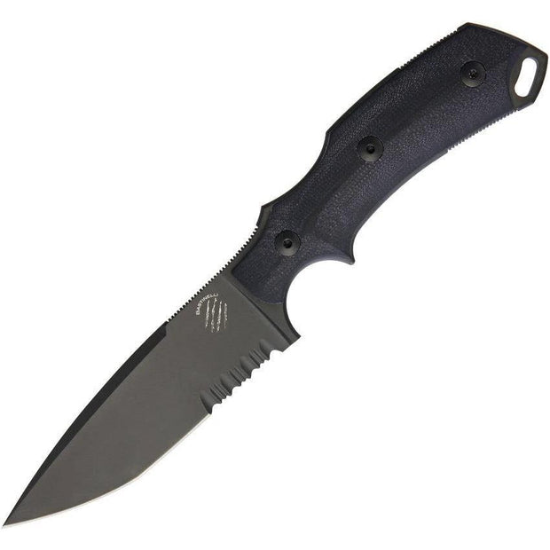 Bastinelli Creations R.E.D. V2 Fixed Blade RED FIXED V2 PVD SERRATIONS by Bastinelli Creations