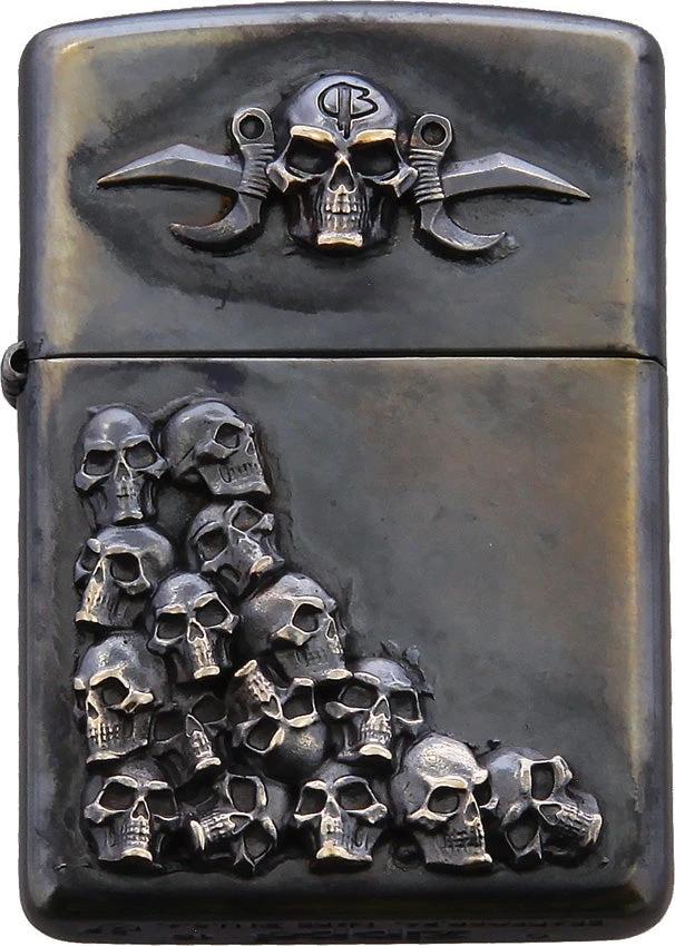 Bastinelli Creations Skulls Zippo Lighter Single BC-LIGHTERSKULL by Bastinelli Creations