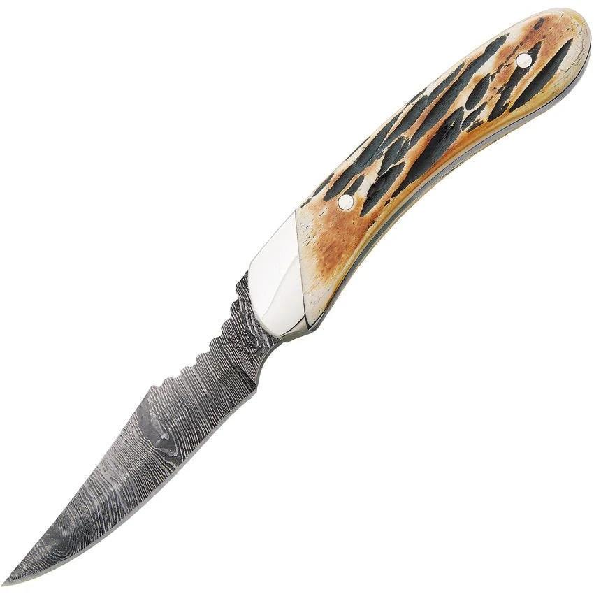 Bear & Son 5009D Caper India Fixed Blade Knife – Damascus Steel by Bear & Son