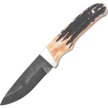 Bear & Son 549D Pro Skinner Fixed Blade Knife – Damascus Drop Point by Bear & Son