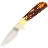 Bear & Son SD82 Stag Delrin Skinner Knife – Satin Stainless Blade