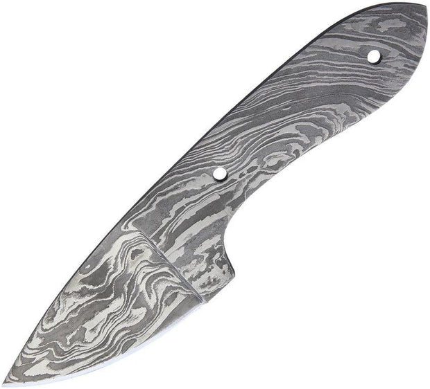 Knifemaking Drop Point Damascus Blade BL124 / SM1008 by Knifemaking