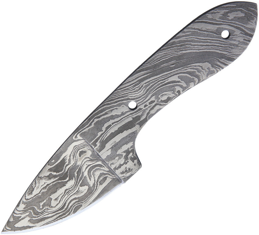 Knifemaking Drop Point Damascus Blade BL124 / SM1008