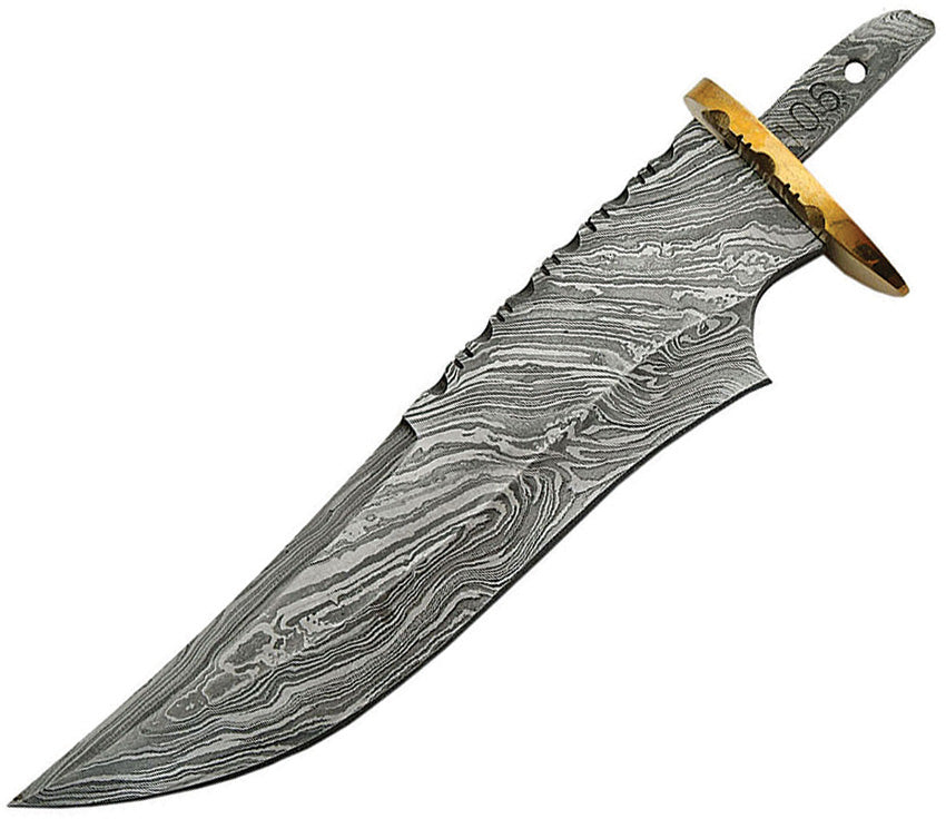 Knifemaking Damascus Blade With Sheath BL-SODMB3