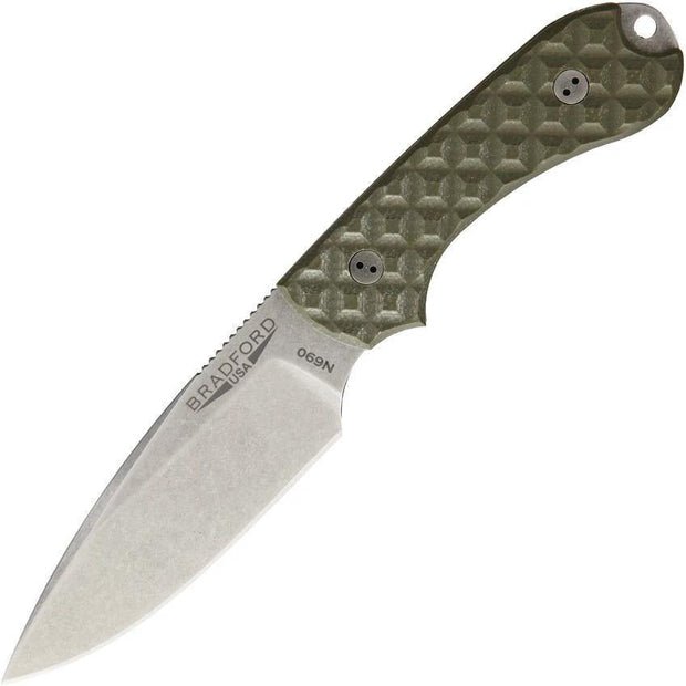 Bradford Knives Guardian 3 EDC OD Green 3FE-002-N690 (1125) by Bradford Knives