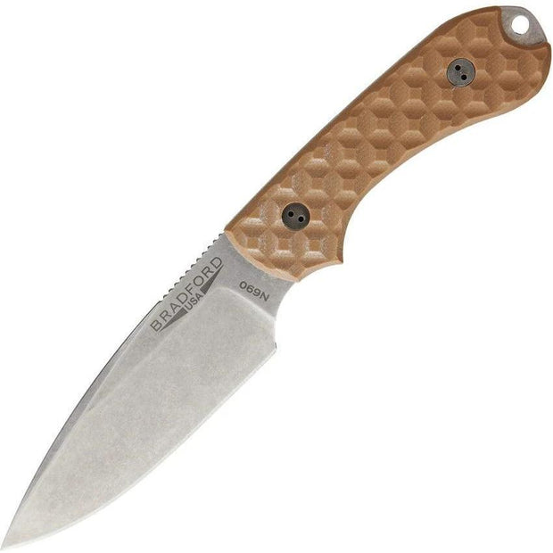 Bradford Knives Guardian 3 EDC Coyote Brown 3FE-004-N690 (1124) by Bradford Knives