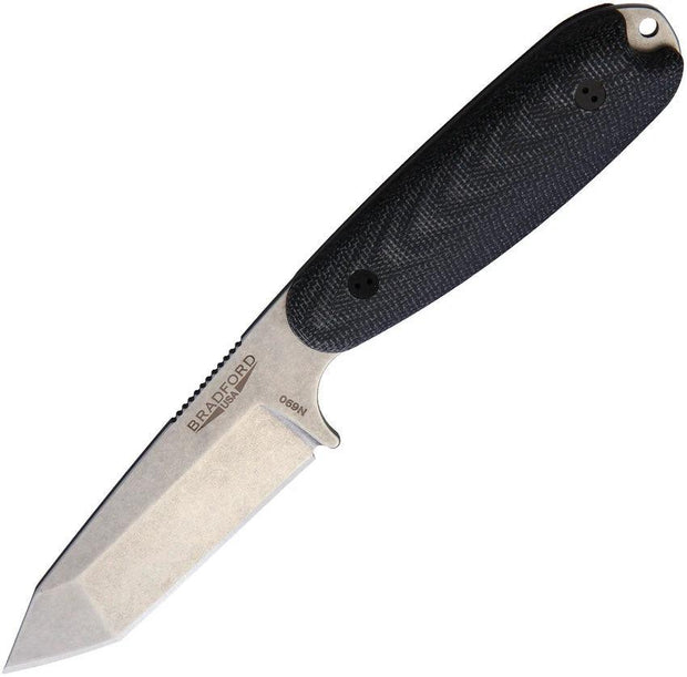 Bradford Knives Guardian 3.5 Tanto 3D Black 3.5T-101-N690 by Bradford Knives