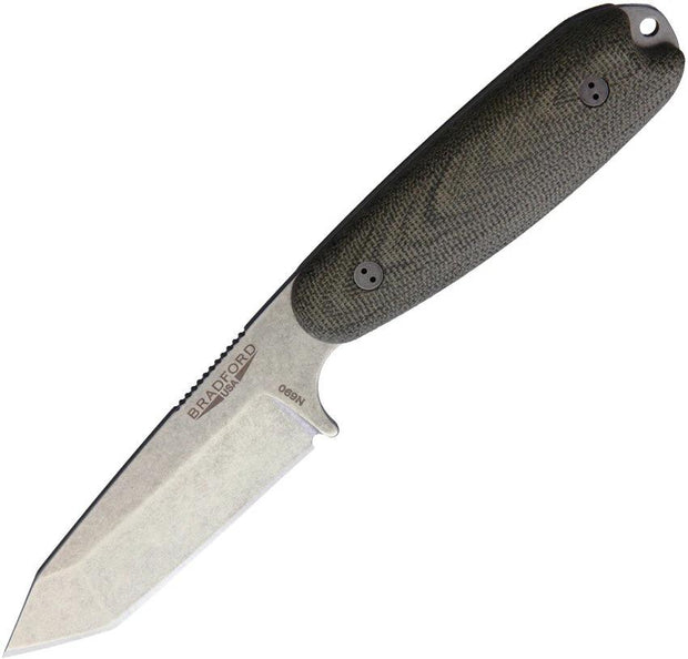Bradford Knives Guardian 3.5 Tanto 3D Green 3.5T-102-N690 by Bradford Knives