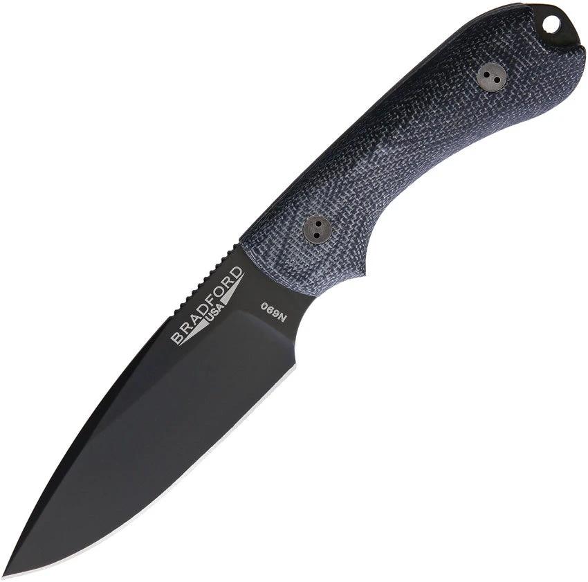 Bradford Knives Guardian 3D Black DLC 3FE-101B-N690 by Bradford Knives