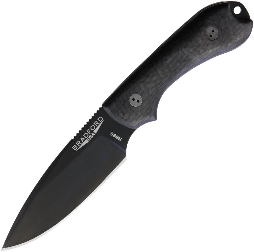 Bradford Knives Guardian 3 DLC 3D Carbon Fiber 3FE-116B-N690 by Bradford Knives