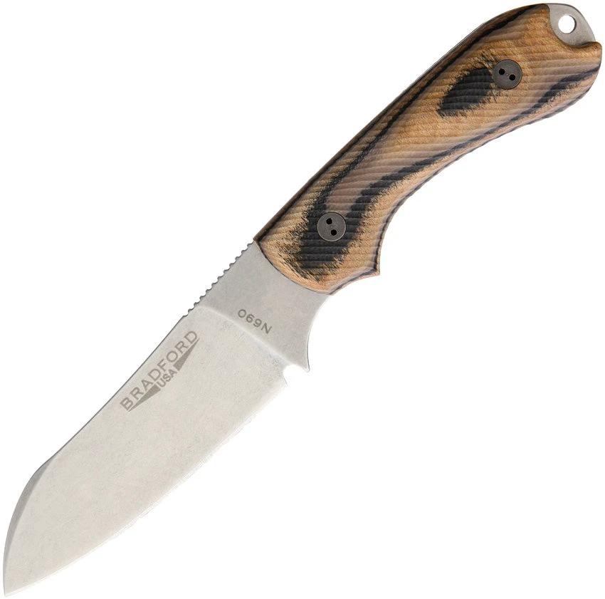 Bradford Knives Guardian 3 Sheepsfoot 3D GWood 3SF-115-N690 by Bradford Knives