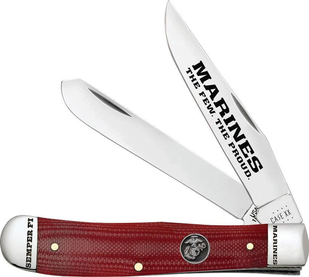 Case Cutlery USMC Trapper Red G10 13197 by Case Cutlery