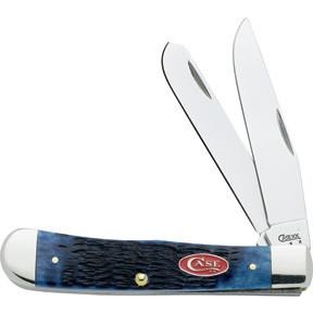 Rogers Jig Navy Blue Bone Trapper Pocket Knife