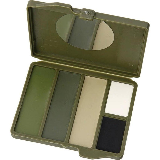 Camouflage Face Paint Woodland 5 Color Compact 4500 (BULK) by Camouflage Face Paint