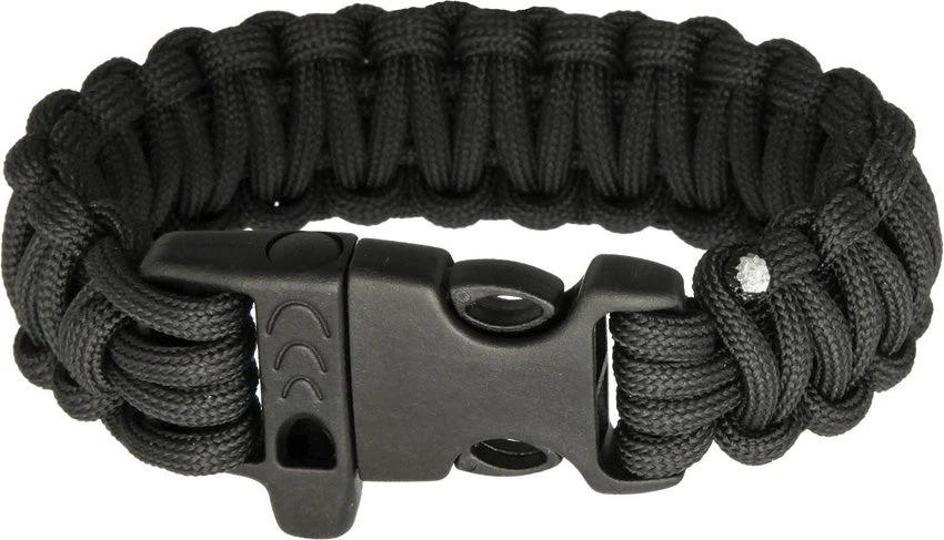 Combat Ready Survival Bracelet Black Paracord 9 Inch Tactical Gear For Survivalists CBR361 by Combat Ready