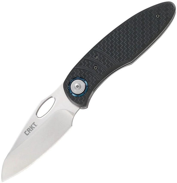 CRKT Trask Deadbolt Lock Knife Black GRN Handle 3.25in Satin D2 Blade for Premium EDC Enthusiasts