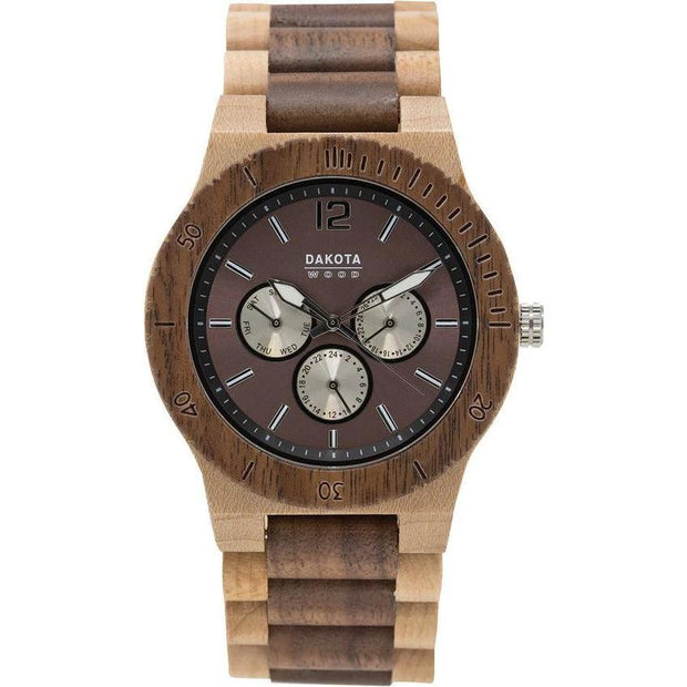 Dakota Wood Watch Tan 2633-3 by Dakota
