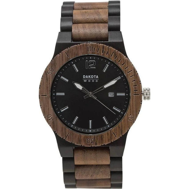 Dakota Wood Watch Blk 2634-2 by Dakota