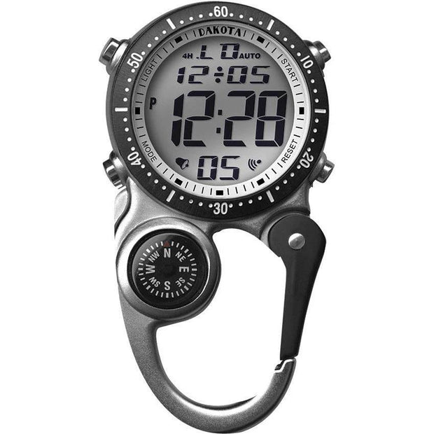Dakota Digi Clip Watch Silver 30872 by Dakota